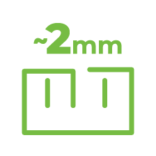 ~2mm ruler icon.